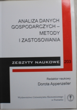 Analiza danych gospodarczych metody  i zastosowania