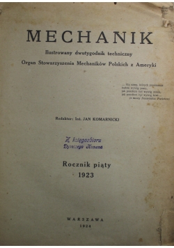 Mechanik 38 numerów Rocznik 5 i 6  1924 r.