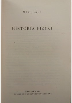 Historia fizyki