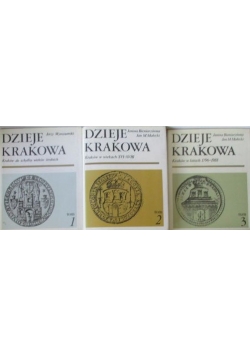 Dzieje Krakowa. Zestaw 3 książek