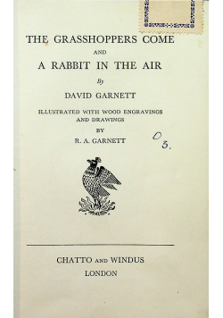 The grasshoppers come and a rabbit in the air 1935r