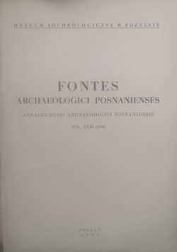 Fontes Archaeologici Posnanienses Vol. XXXI (1980)
