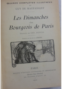 Les Dimanches d'un Bourgeois de Paris, 1901 r.