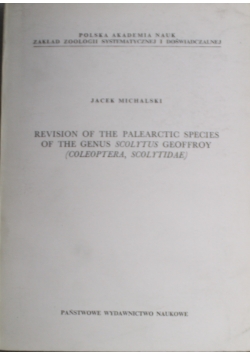 Revision of the Palearctic Species of the Genus Scolytus Geoffroy