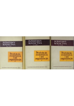 Produkcja zwierzęca i jej organizcja 3 tomy