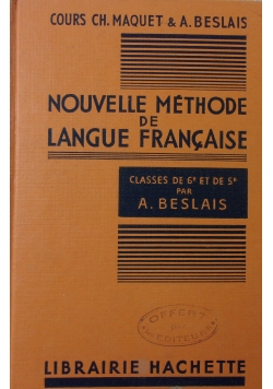 Nouvelle Methode de Langue Francaise