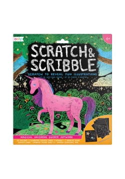 Zdrapywanki Scratch & Scribble - Magiczne Jednorożce