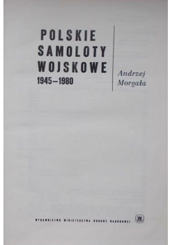 Polskie samoloty wojskowe 1945  1980