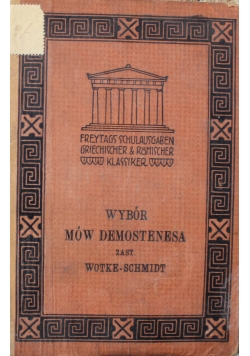 Wybór mów Demostenesa 1893 r.