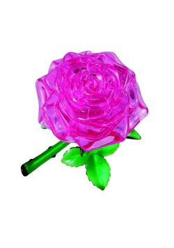 Różowa róża Crystal Puzzle