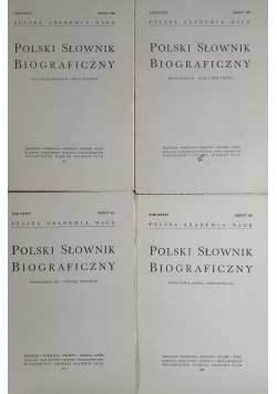 Polski Słownik Biograficzny ,Tom XXVI .Zestaw 4 książek