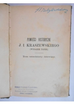 Powieści historyczne, 1890 r.