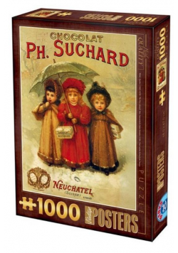 Puzzle 1000 Stare plakaty, Reklama Czekolady