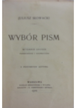Wybór pism, 1906 r.