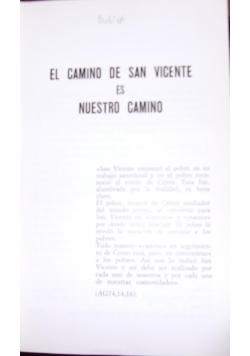 El Camino de San Vicente es Nuestro Camino