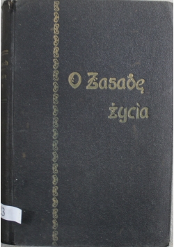 O Zasadę życia  1923 r