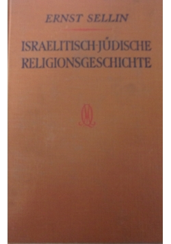 Israelitisch-Judische Religionsgeschichte, 1933r.