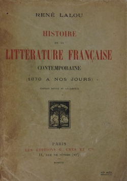 Litterature Francaise , 1931 r.