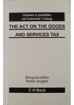 Ustawa o podatku od towarów i usług wersja polsko angielska