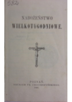 Nabożeństwo wielkotygodniowe, 1896r.
