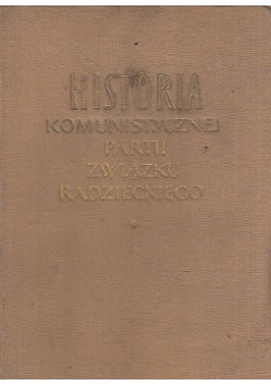 Historia komunistycznej partii związku radzieckiego