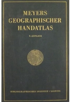 Meyers geographischer Handatlas, 1926r.r.