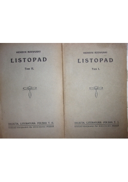 Listopad ,Tom I,II,ok.1925r.