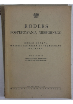 Kodeks postępowania niespornego