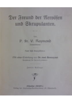Der Freund der Nervofen und Skrupulamnten, 1907 r.