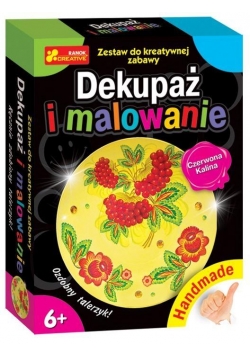 Handmade - Dekupaż i malowanie. Czerwona kalina