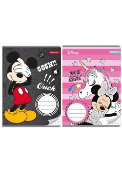 Zeszyt A5 w kratkę 16 kartek Minnie&Mickey 10 sztuk