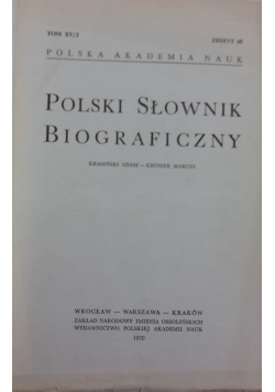 Polski słownik biograficzny, tom XV/2