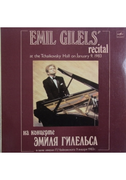 Emil Gilels' recital, Płyta winylowa