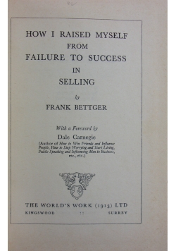 How i raised myself from failure to success in selling