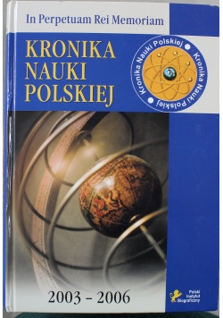 Kronika nauki polskiej 2003 do 2006