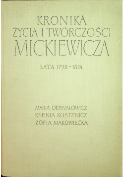 Kronika życia i twórczości Mickiewicza