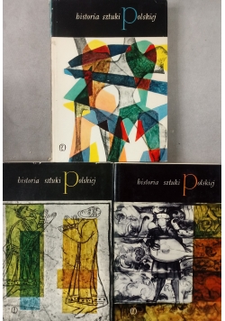Historia sztuki Polskie ,Tom I do III