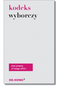 Kodeks wyborczy 2019