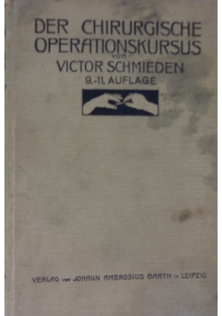 Der Chirurgische Operationskursus, 1923 r.