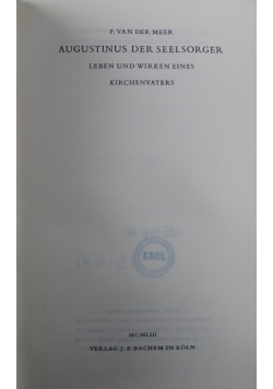 Augustinus der seelsorger