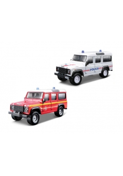 Land Rover Defender 110 Straż Policja 1:50 BBURAGO