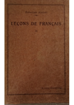 Lecons de Francais ,1926r.