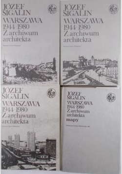 Warszawa 1944-1980. Z archiwum architekta, Tomy I-III + Mapy