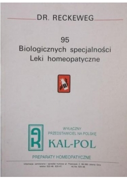 95 Biologicznych specjalności  Leki homeopatyczne