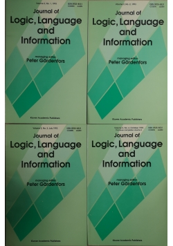 Logic,Language and Information numer od 1 do 4