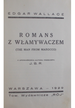 Romans z włamywaczem, 1929 r.