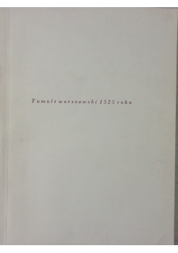 Tumult warszawski 1525 roku