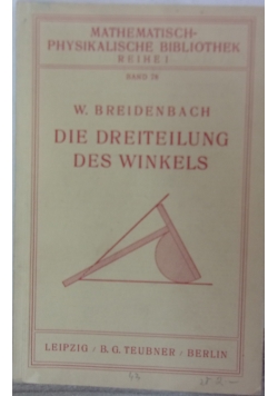 Die Dreiteilung Des Winkels