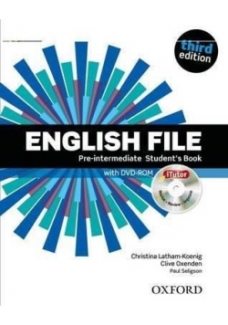 English File 3E Pre-Intermediate Studnet's Book + DVD, Nowa