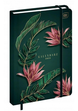 Kalendarz 2022 książkowy A5/192K Met. Flowers